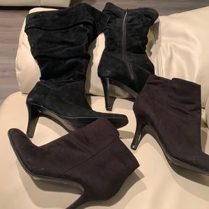 Woman’s suede boots size 8.5 (qty 2)